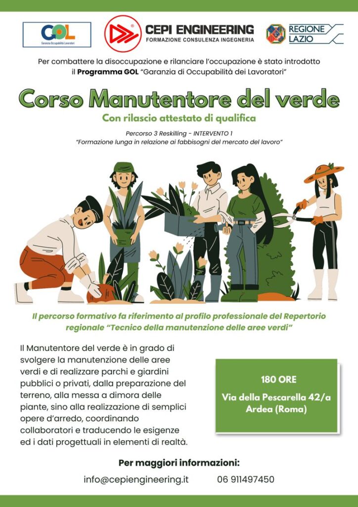 GOL - Corso Manutentore del Verde